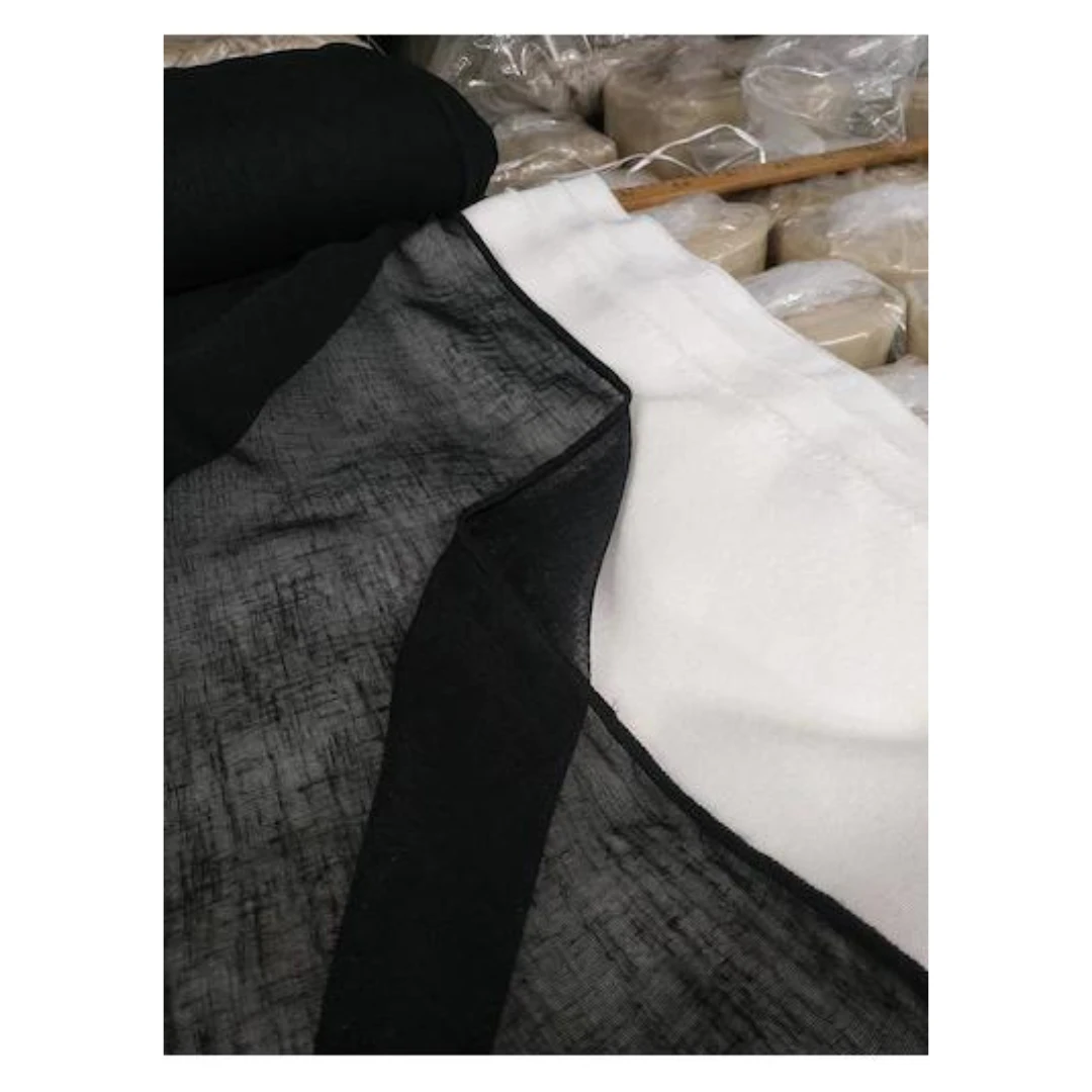 (MB) SİMLİ KETEN SİYAH TÜL