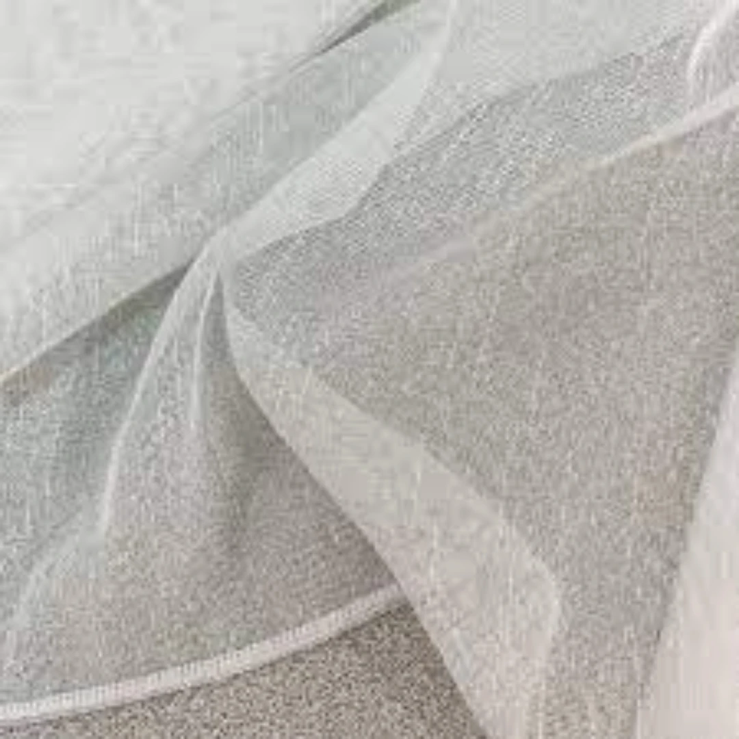 (MB) SİMLİ KETEN BEYAZ TÜL